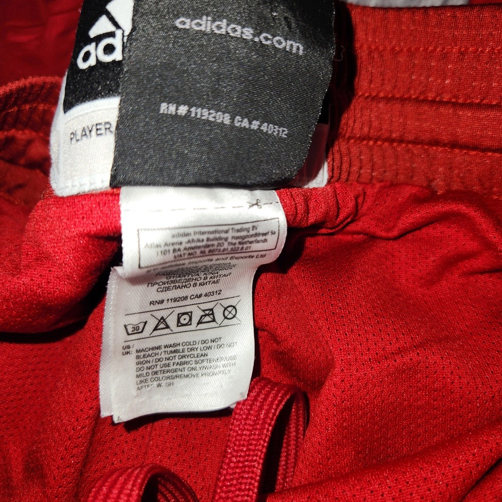 Adidas Red Wind Track Pants Men's Large Athletic Joggers Workout‎ - Picture 5 of 15